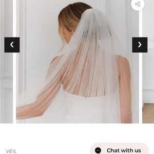 Untamed petals candlelight sparkle veil glitter tulle wedding veil cathedral
